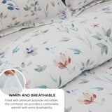 Floral Comforter Set - Queen Bedding Botanical Bed Comforter Queen Set