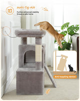 Cat Tree 30 Inches Cat Tower with Dual Condos