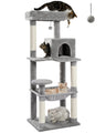 Cat Tree for Large Cats Adult with Metal Plush Big Hammock, 56.3" Cat TowerZ