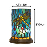 Small Tiffany Lamp for Bedrooms Ambient Table Nightstand Light Desk