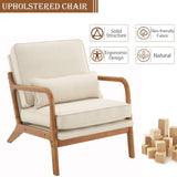 Accent Chair for Living Room, Mid-Century Modern Upholstered Arm chair