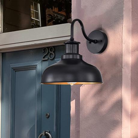 Farmhouse Gooseneck Barn Light Outdoor Wall Sconce Mount Light