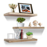 Floating Shelves, Rustic Solid Wood Shelves Set of 3,Floating Shelves for Wall Mounted