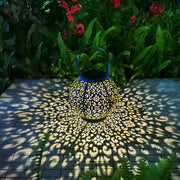 Solar Lanterns  Waterproof Hanging Garden Lights Metal Decorative Lantern