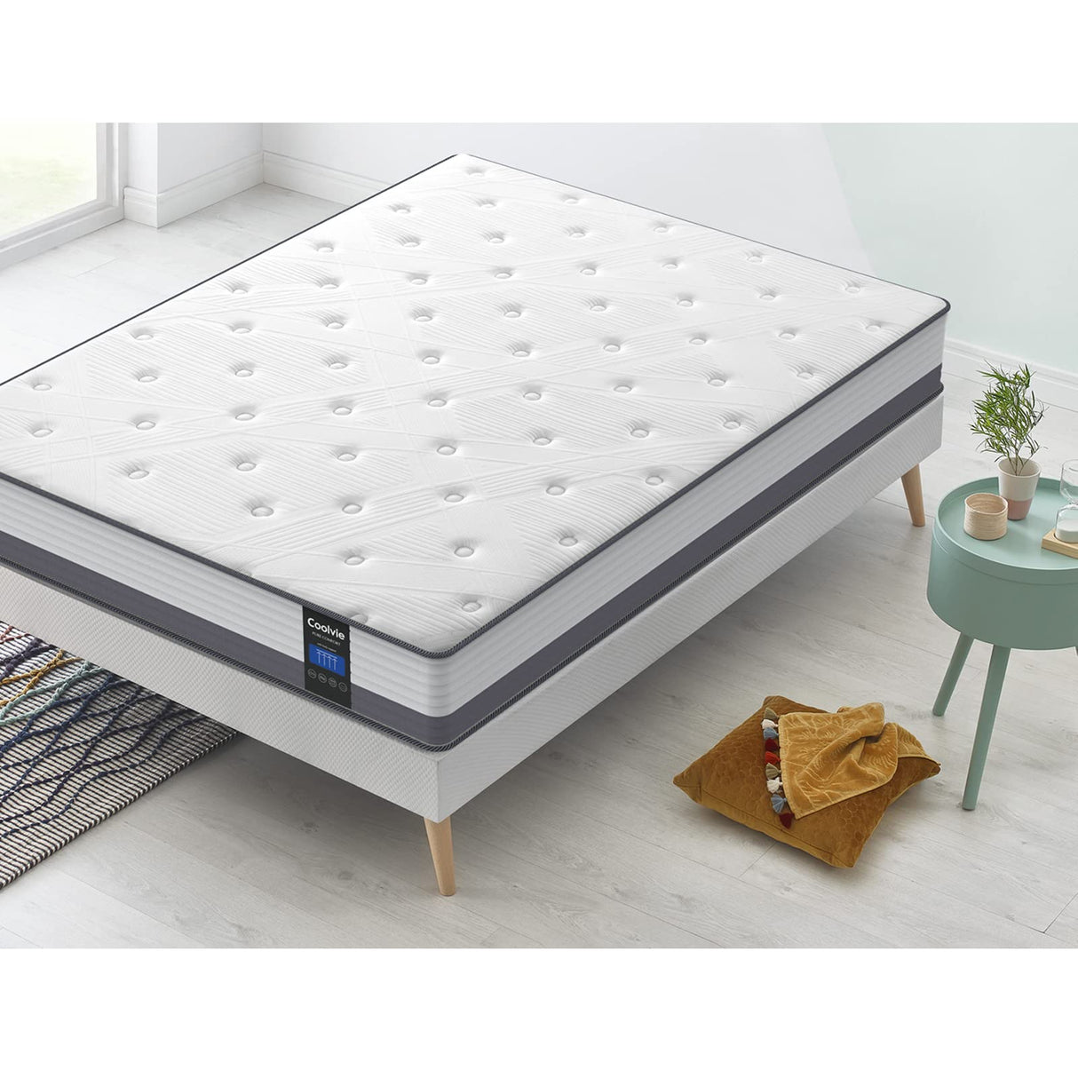 Queen Mattresses, 10 Inch Queen Size Hybrid Mattress, Bed in A Box