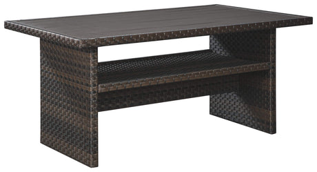 Outdoor Easy Isle Multi-Use Resin Wicker Patio Table