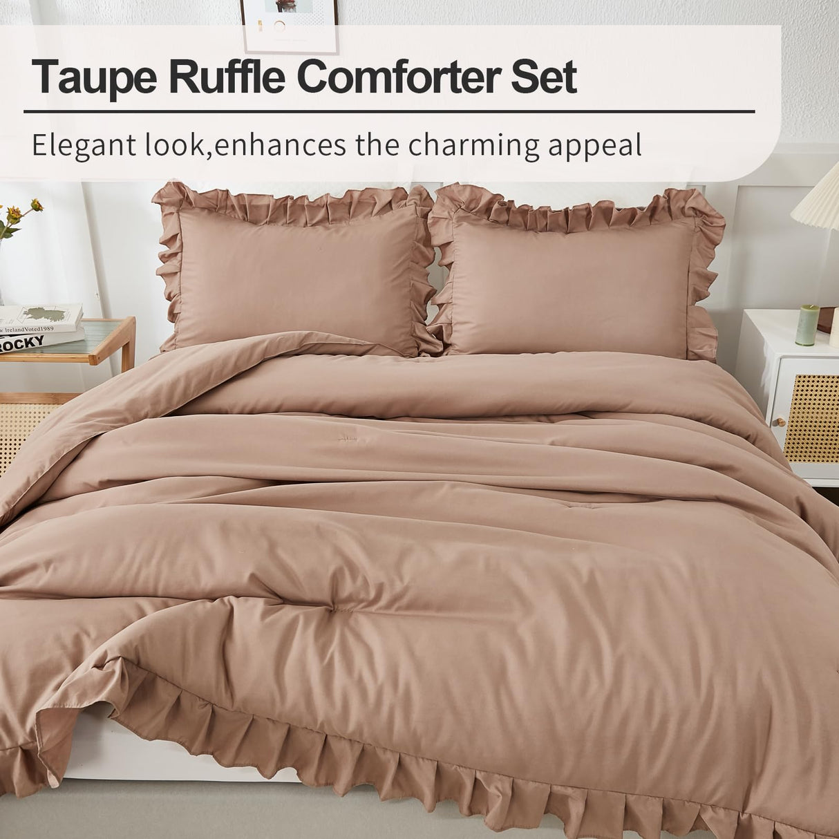 Taupe Full Size Comforter Set