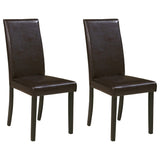 Kimonte Modern 19" Faux Leather Upholstered Armless Dining Chair