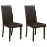 Kimonte Modern 19" Faux Leather Upholstered Armless Dining Chair