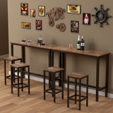 3-Piece Bar Table Set, 39.5” Bar Table with 2PC 28” Bar Stools