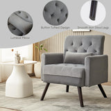 Accent Chair, Modern Button Tufted Armchair