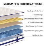 12 Inch Hybrid Innerspring Mattress with Memory Foam