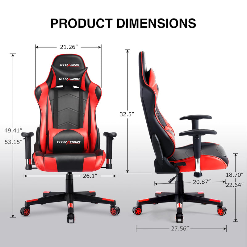 Gaming Chair Racing Office Computer Ergonomic Video Game Chair Backrest and Seat