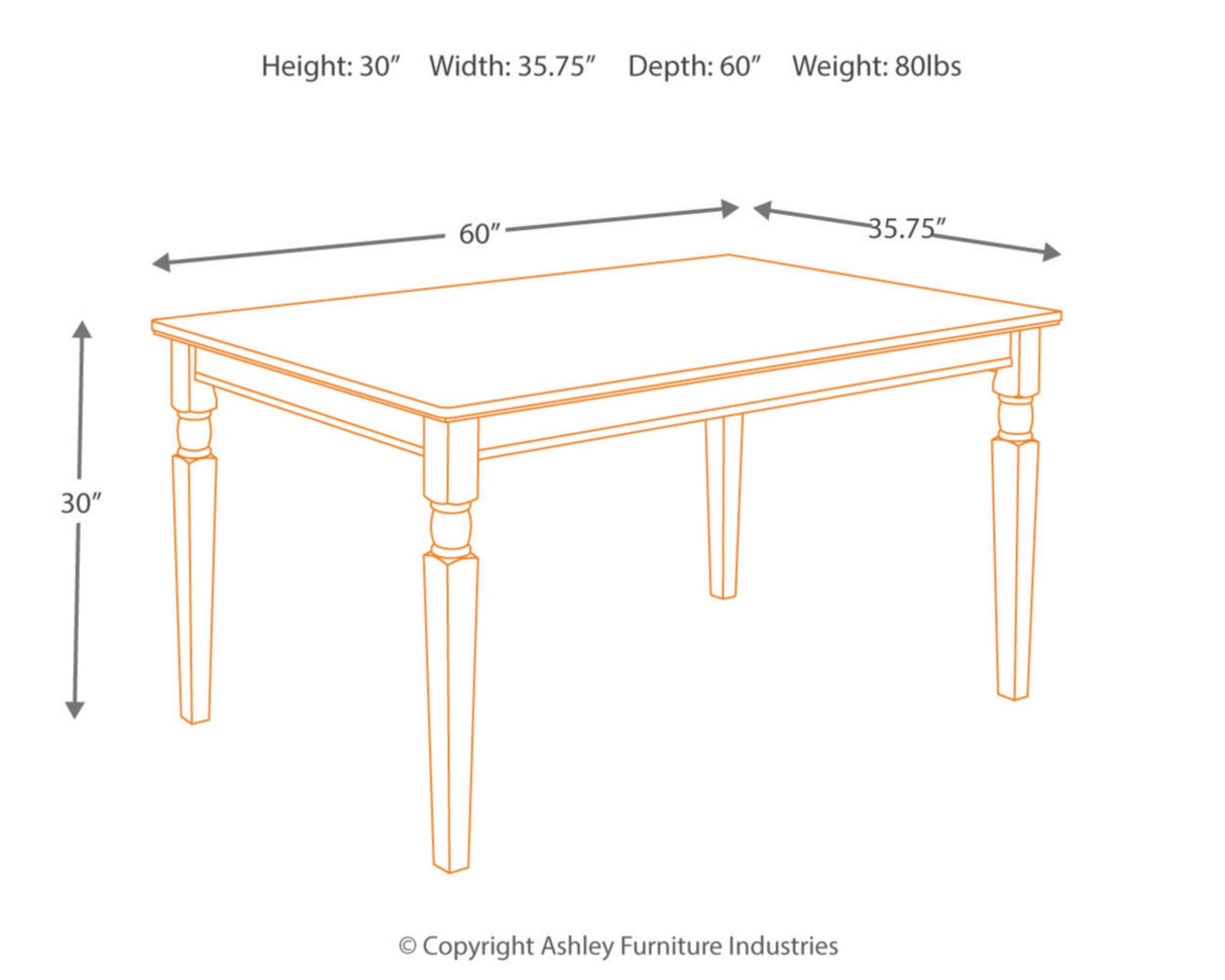 Owingsville Rustic Farmhouse Dining Room Table, Black & Brown