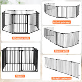 Baby Gate Extra Wide, Dog Gate Pet Gate for House Stairs Doorways Fireplace