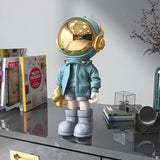 Astronaut Statues Spaceman Arts Gifts Light Blue Figurine Ornament