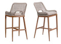 Outdoor Counter Height Bar Stool Chair Set of 2 Modern Bar Stool Chairs