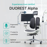 Dual-backrests Alpha - Ergonomic Office Chair, Home Office Desk Chairs