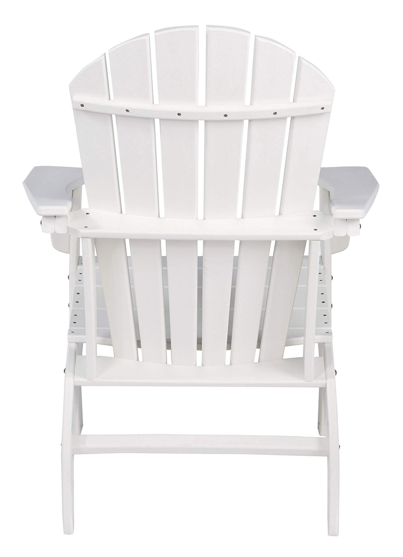 Sundown Treasure Outdoor Patio HDPE Weather Resistant Adirondack Chair, White