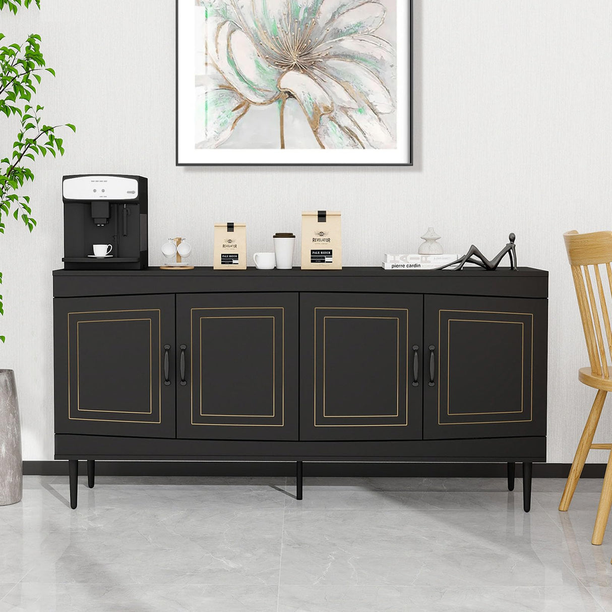 Sideboard Storage Cabinet, Kitchen Buffet Cabinet Console Table