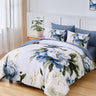 Blue Queen Comforter Set 7 Piece Bed in a Bag Queen