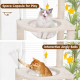 Cat Climbing Tower with Space Capsule Nest