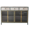 Home Furniture Series Modern Sideboard Storage with 4 Glass Doors