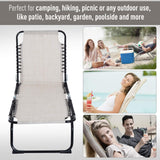 Folding Chaise Lounge Pool Chairs, Outdoor Sun Tanning Chairs, Folding