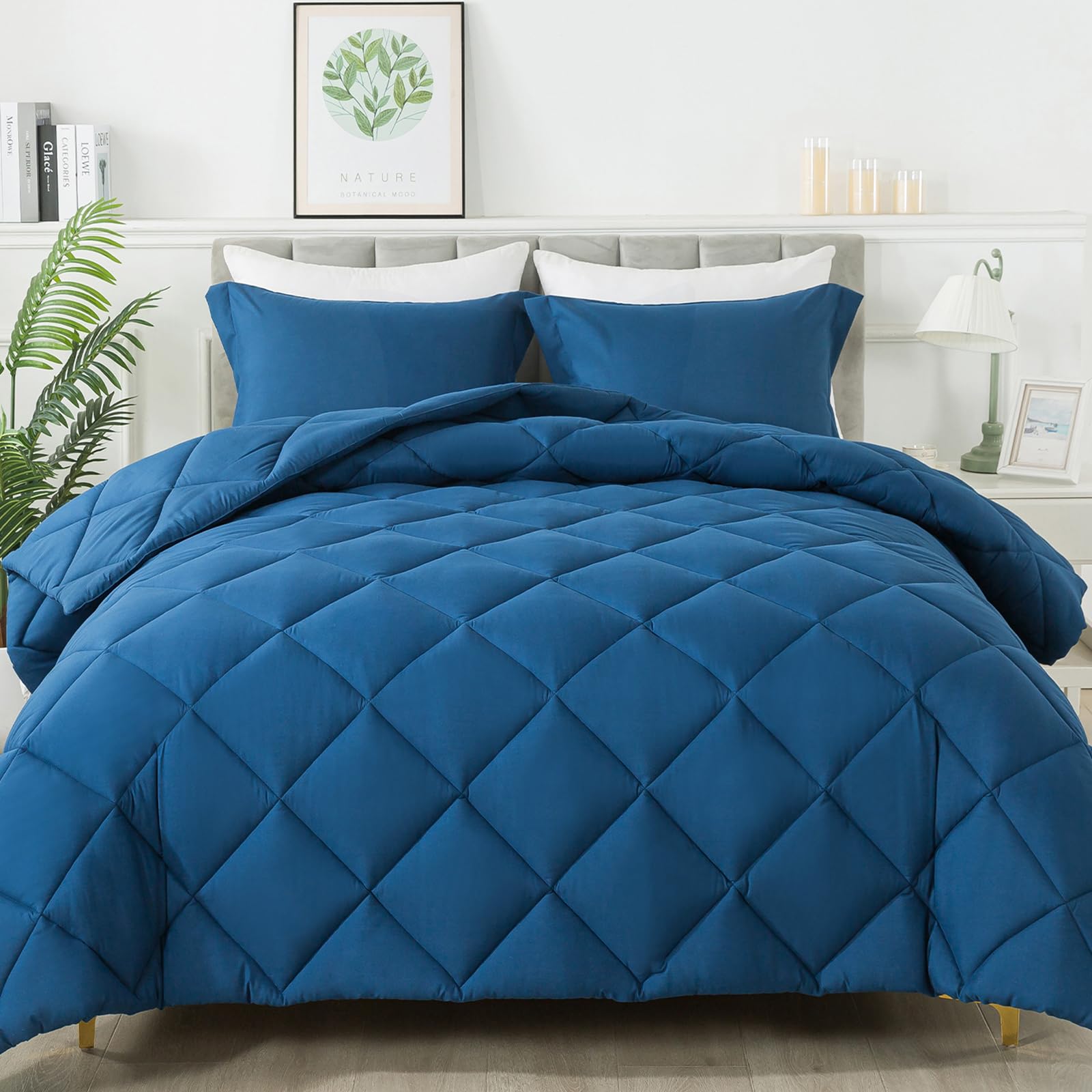 Queen Size Comforter Set with 2 Pillow Shams