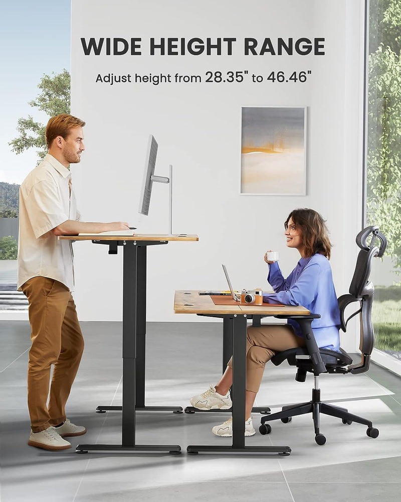 Height Adjustable Electric Standing Desk, 48 x 24 Inches Sit Stand up Desk