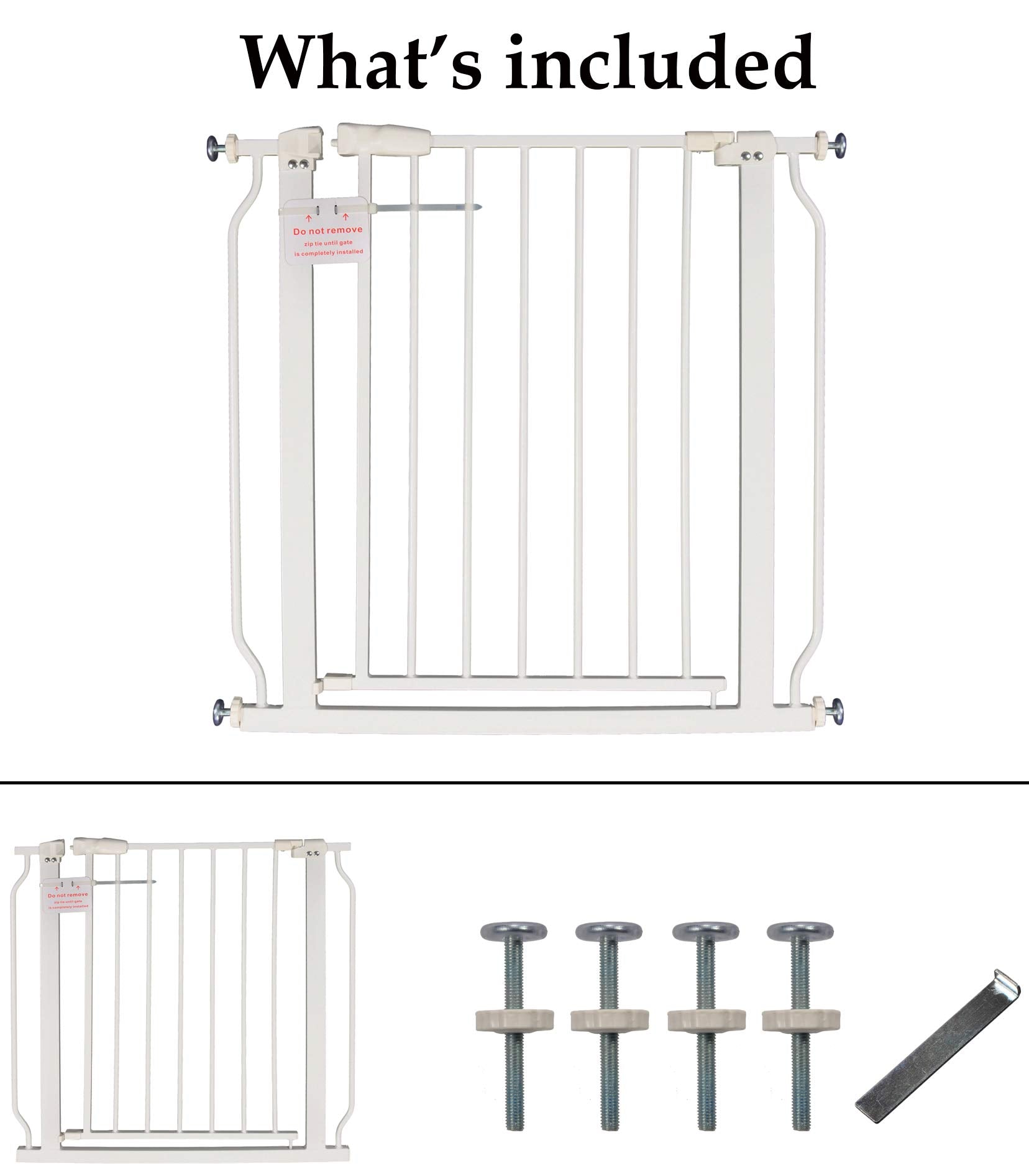 Easy Walk-Thru Safety Gate for Doorways and Stairways with Auto-Close/Hold