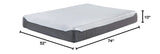 10 Inch Elite Plush Mattress, Green Tea & Charcoal Infused Gel Memory Foam