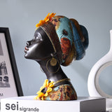 African Statues and Sculptures, Art Bust Statue, Sunflower Figurines