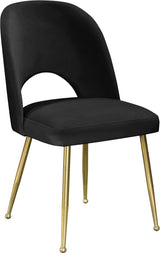 Logan Collection Modern Contemporary Velvet Upholstered Dining Chair