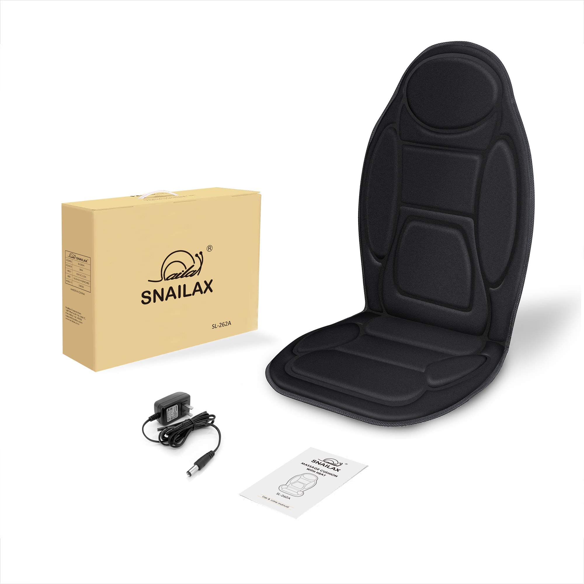 VibeRelief Heated Vibration Massage Seat Cushion – Custom Zones, Safe Heat & 6 Motors