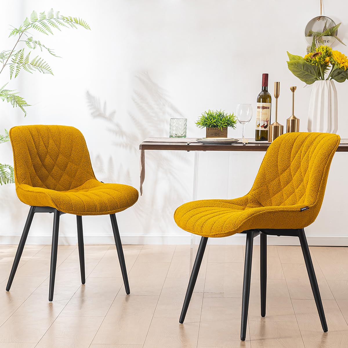 Comfortable Dining Chairs Set of 2,  Modern Kitchen Dining Room Chairs