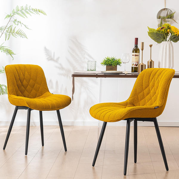 Comfortable Dining Chairs Set of 2, Mid-Century Modern Kitchen Dining Room Chairs