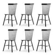 Windsor Dining Chair, Dining Chairs Set of 6, Spindle Back Wood Dining Chair