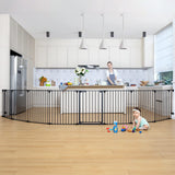 Baby Gate Extra Wide, Dog Gate Pet Gate for House Stairs Doorways Fireplace