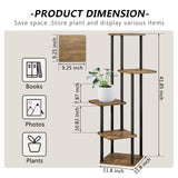 Plant Stand 5 Tier Indoor Metal Flower Shelf for Multiple Tall Flower Holders