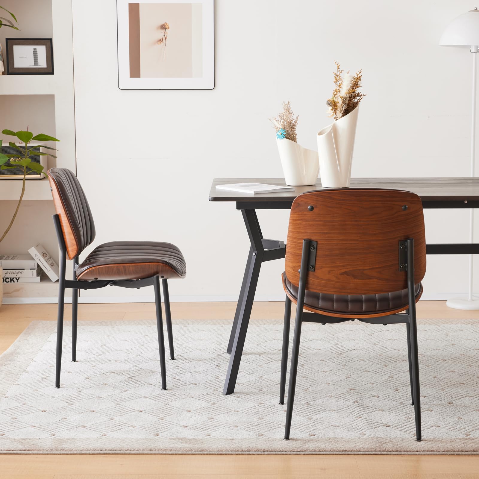 Mid-Century Modern Dining Chairs - Set of 2