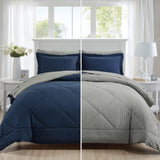 Full/Queen Reversible Bed Set with Comforter