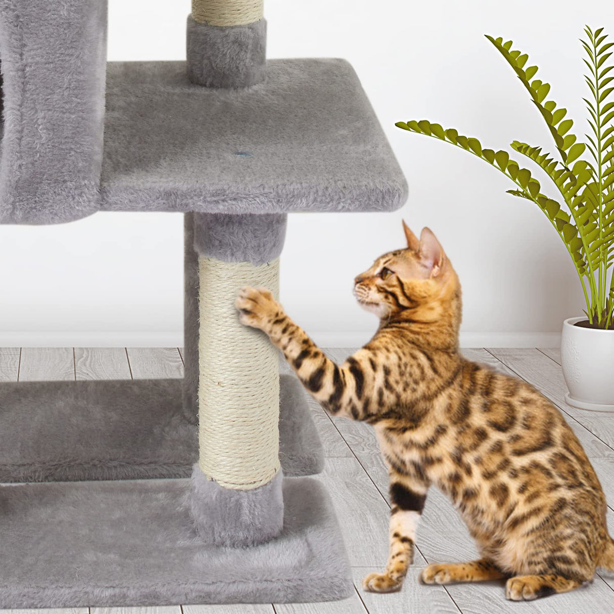 Cat Tree Cat Tower Condo with Sisal Scratching Post for Indoor Cats Cat Tree Cat