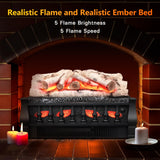 Electric Fireplace Log Set Heater 21IN  Remote Control