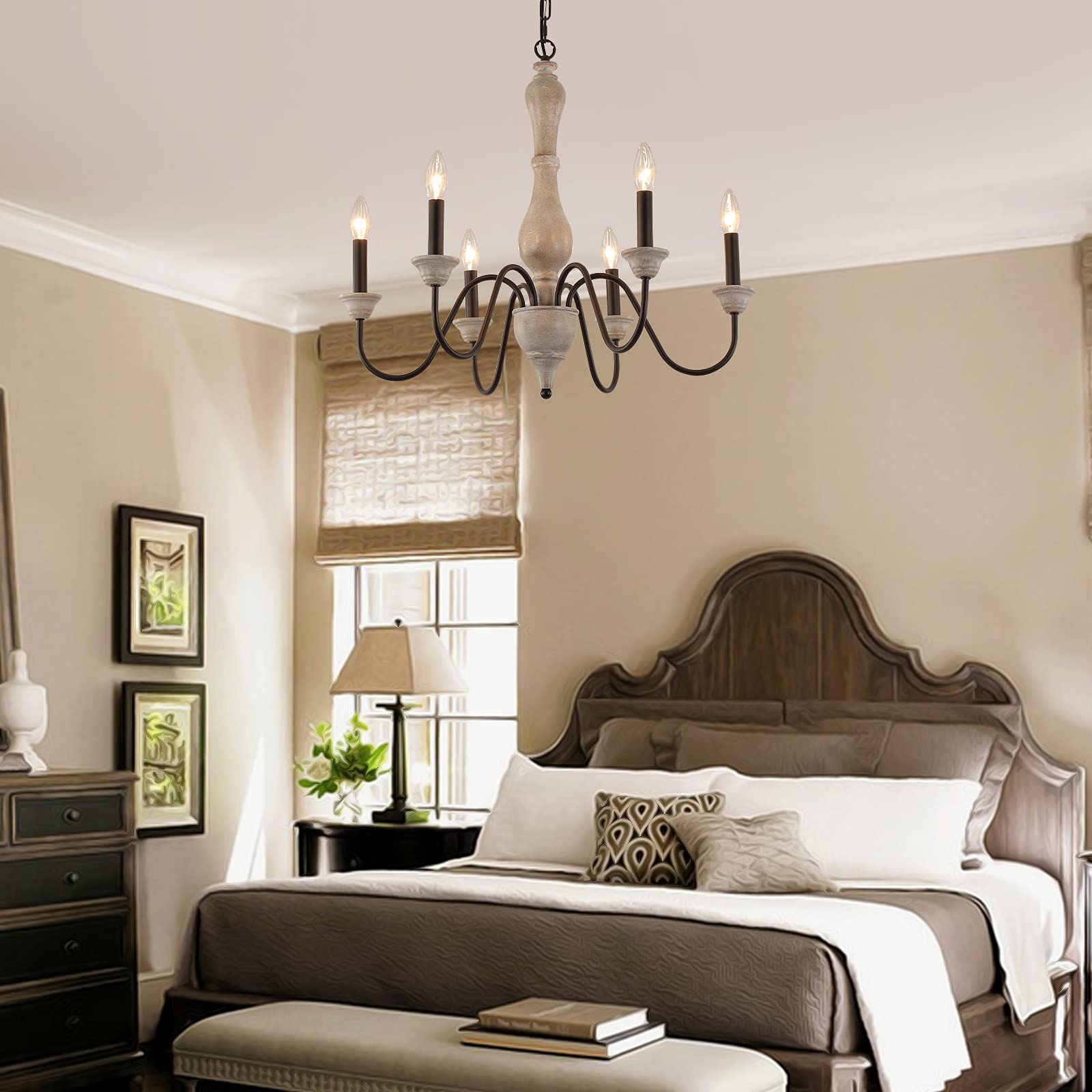 ,Farmhouse Vintage Antique Chandelier Pendant Light