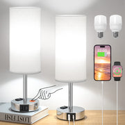 Touch Lamps for Bedrooms Set of 2 Bedside