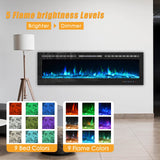 Electric Fireplaces Recessed Wall Mounted Fireplace Insert