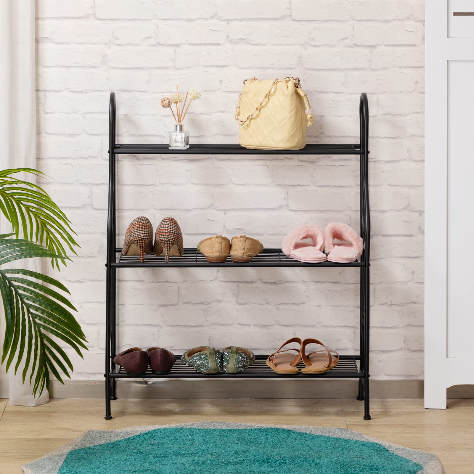 Florara Metal Tiered Plant Shelf – 3 Tier Decorative Rack