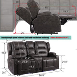 Electric Home Theater Seating- Power Recline Chair Loveseat RV Sofa