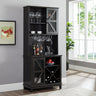 Sideboard Microwave Stand, bar cart 72" | Kitchen Pantry with Stand